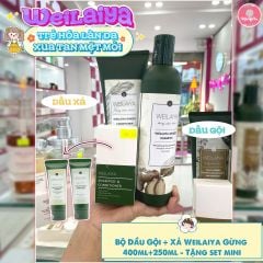 Set Gội Xã Gừng Weilaiya 400ml+250ml