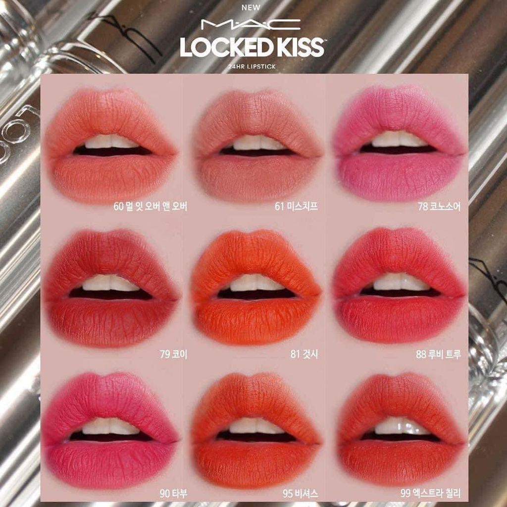 Son Thỏi MAC Locked Kiss #95 Vicious (Ko Tđ)