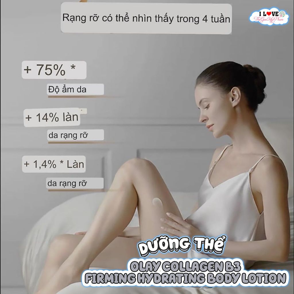 Dưỡng Thể OLAY Collagen B3 502ml (Xám)