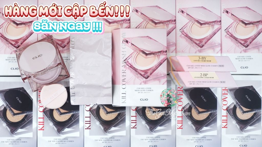 CLIO - CLIO Kill Cover Mesh Glow Cushion SPF50 #3-BY(Kèm lõi)
