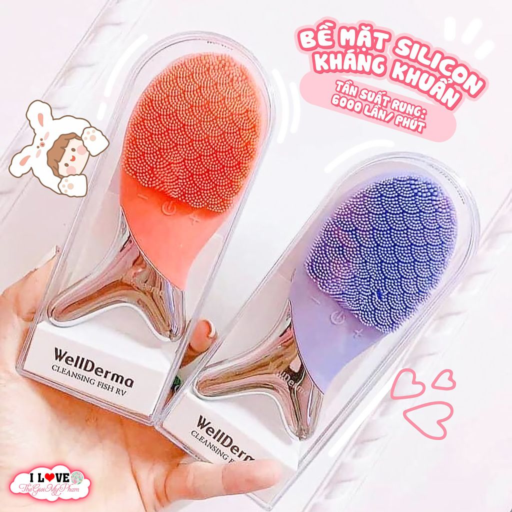 Máy Rửa Mặt WellDerma Cleansing Fish (Tím)