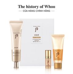 Set Kem Chống Nắng Chống Nhăn Whoo Anti-Wrinkle (75ml+40ml+8ml) Ko Tđ