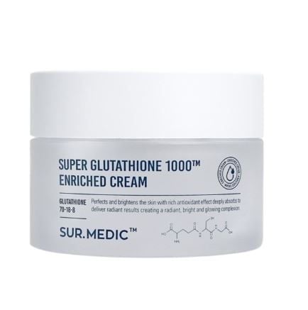 Kem Dưỡng Trắng Căng Bóng Da Sur.Medic+ Super Glutathione 1000 Enriched Cream 50ml