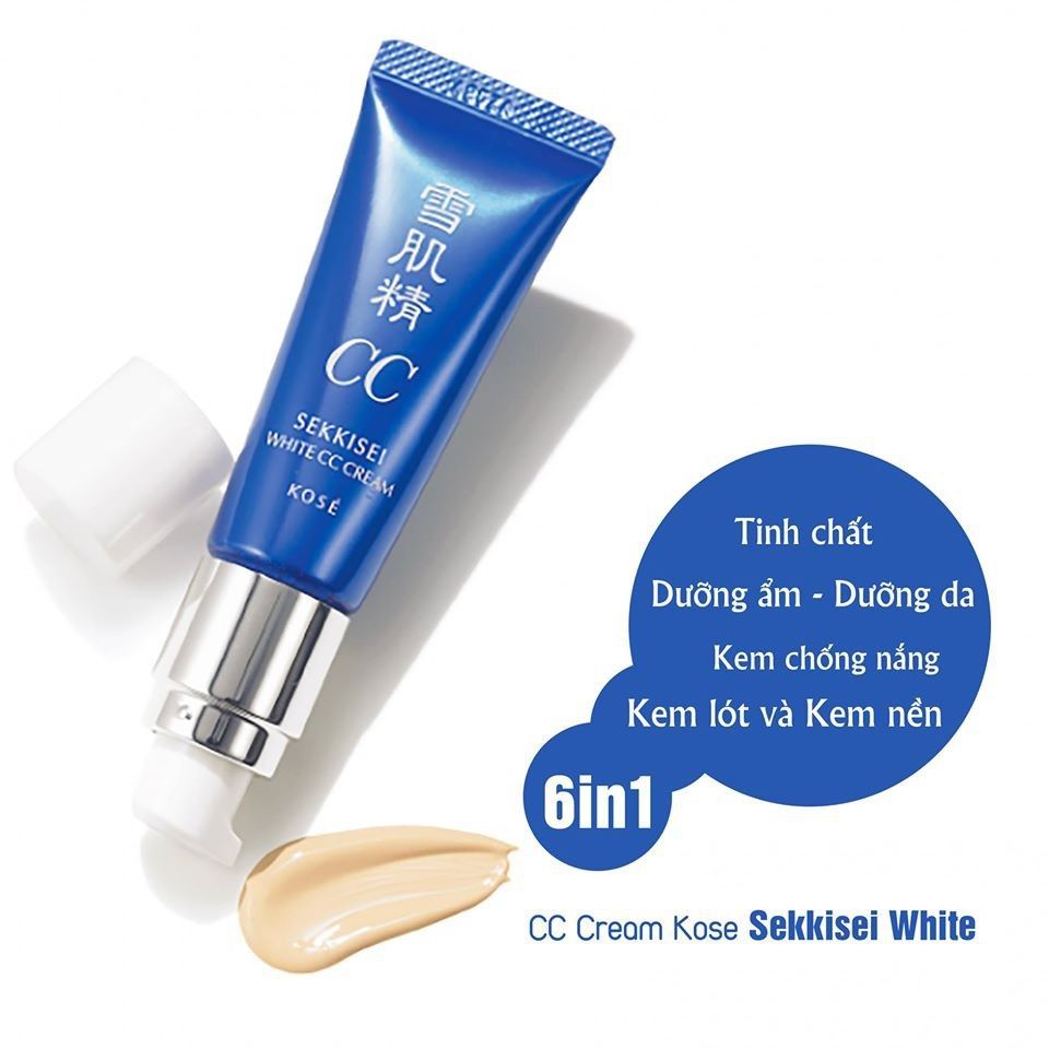 Kose - Sekkisei White CC Cream 26ml #01 (Ko Tđ)