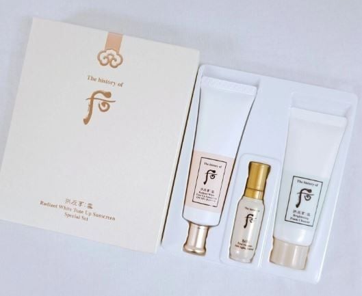 Set Kem Chống Nắng Nâng Tone Whoo Radiant White Tone Up Sunscreen 50ml ( Ko tđ)
