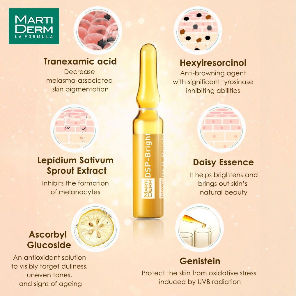 Martiderma - Ampoule Sáng Đều Màu Da, Giảm Đốm Sắc Tố Pigment Zero 2ml