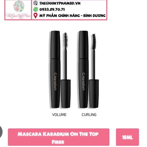 Mascara Karadium On The Top Fiber - Curling