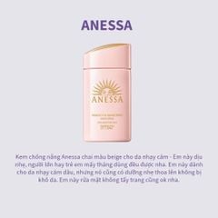 Sữa Chống Nắng Anessa Cho Da Nhạy Cảm 60ml #Hồng (Mẫu 2024 có hộp) - Ko Tđ