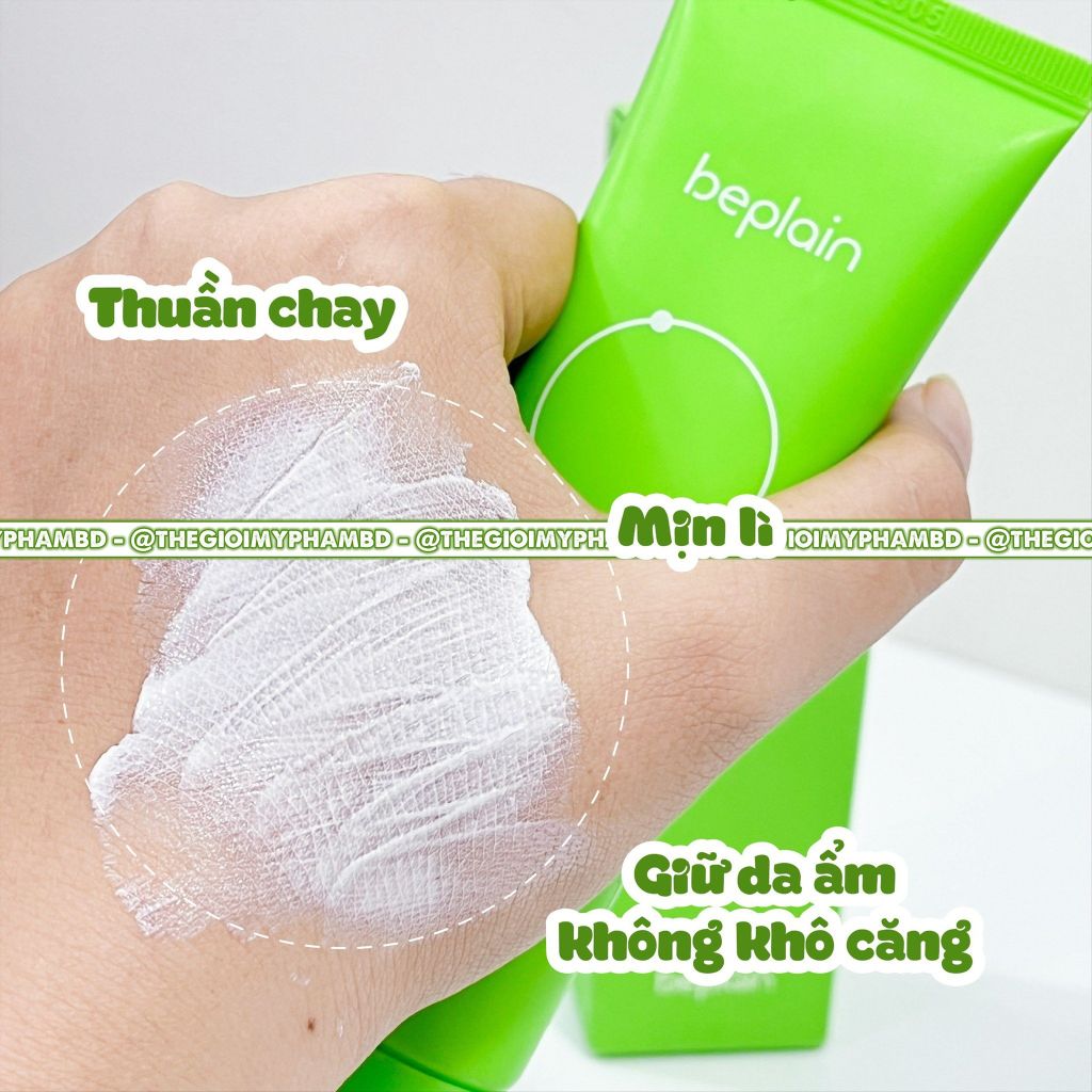 Kem Chống Nắng Beplain Sunmuse Mineral Sunscreen 50ml #Xanh Lá