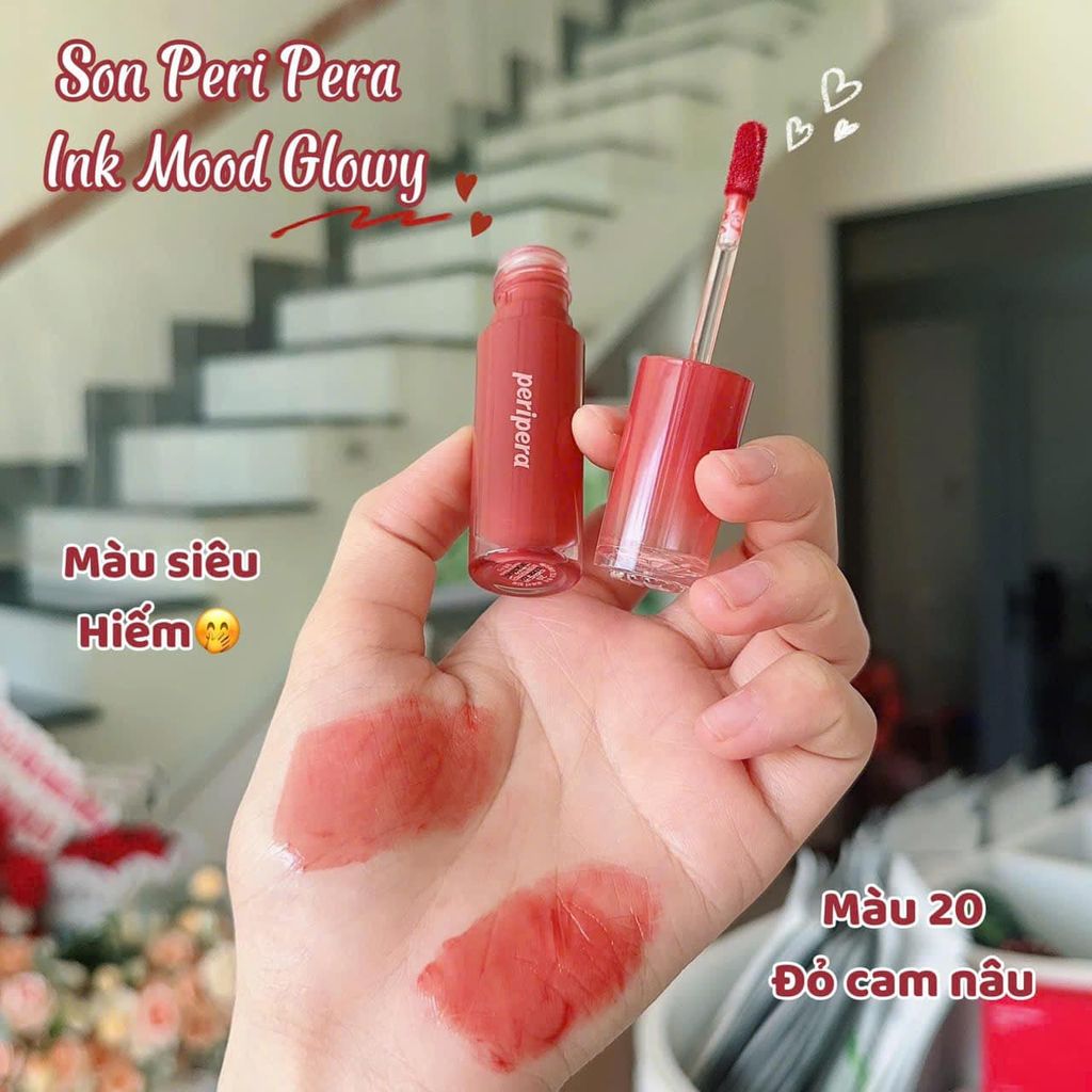 Son Tint Peripera Ink Mood Glowy Lip Tint 4g #20 Brown Yakgwa