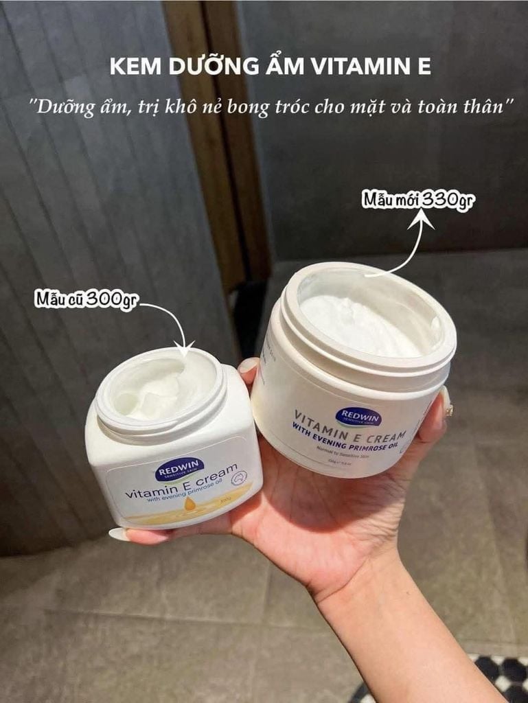 Kem Dưỡng RedWin Vitamin E Cream 330g (Mẫu Mới)