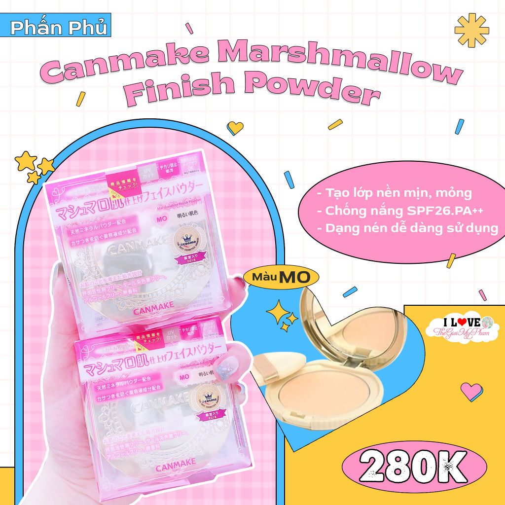 Phấn phủ Canmake Marshmallow Finish Powder SPF26 PA++ #MP