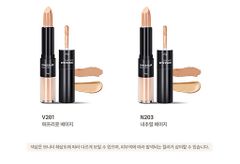 Kem Che Khuyết Điểm 2 Đầu The Face Shop Concealer Dual Veil #V201