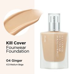 Kem Nền Clio Kill Cover Founwear Foundation SPF30 PA+++ 38g #4-BO Ginger - Da Trung Bình