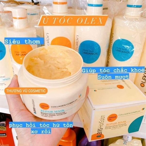 Kem Ủ Tóc Olexrs HairSalon Collagen Complex Repair Mask Olexrs Hair Salon 500ml