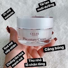 Kem Dưỡng Trắng Da Trị Nám Celes Placentary Cream 50ml (Ko tđ) Date 5/25 Sale 1.150k>835k