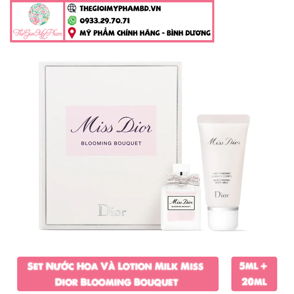Set Nước Hoa Và Lotion Milk Miss Dior Blooming Bouquet ( 5ml + 20ml)