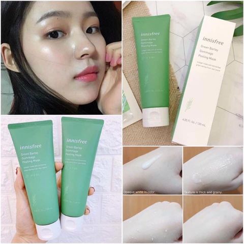 Mặt Nạ Tẩy Da Chết Innisfree Green Barley Gommage Peeling Mask 120ml