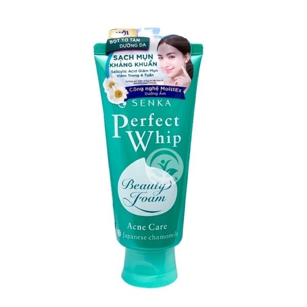 Sữa Rửa Mặt Dành Cho Da Mụn Senka Whip Acne Care 100g