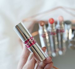 YSL - Son Rouge Volupte Candy Glaze #07 Beige Bliss (Ko Tđ)