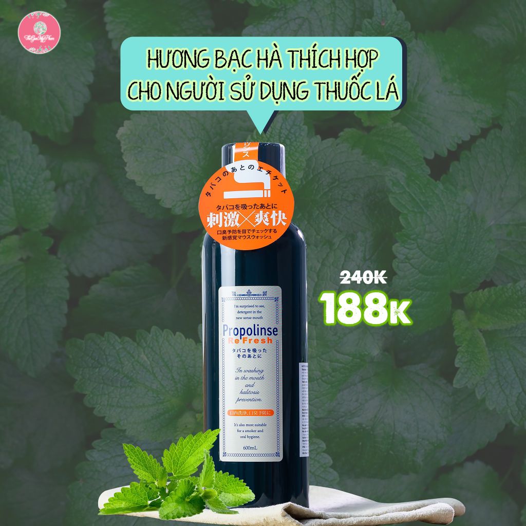 Nước súc miệng Propolinse 600ml #Đen