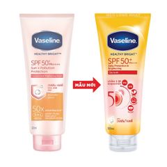 Dưỡng Thể Vaseline Healthy Bright SPF50 300ml (Tuýp Vàng)