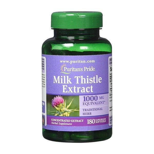 Viên Uống Bổ Gan Puritan's Pride Milk Thistle Extract 180 Viên