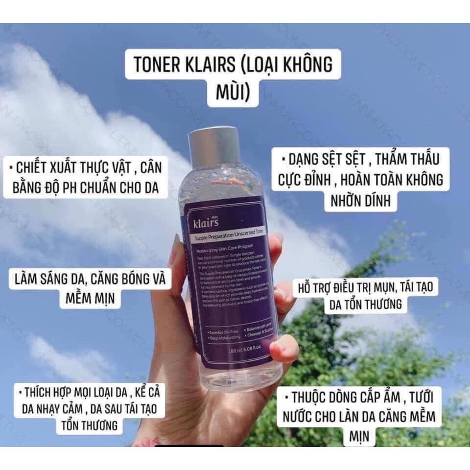 Klairs - Supple Preparation Unscented Toner 180ml