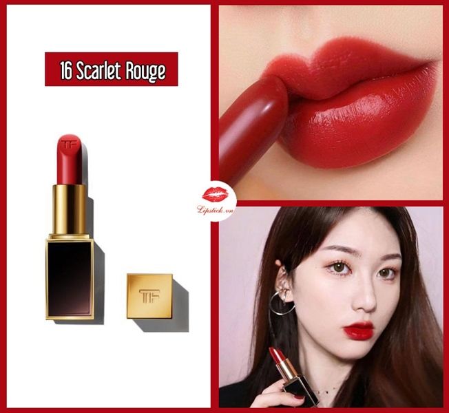 Son TOMFORD #16 Scarlet Vỏ Đen ( Ko Tđ )