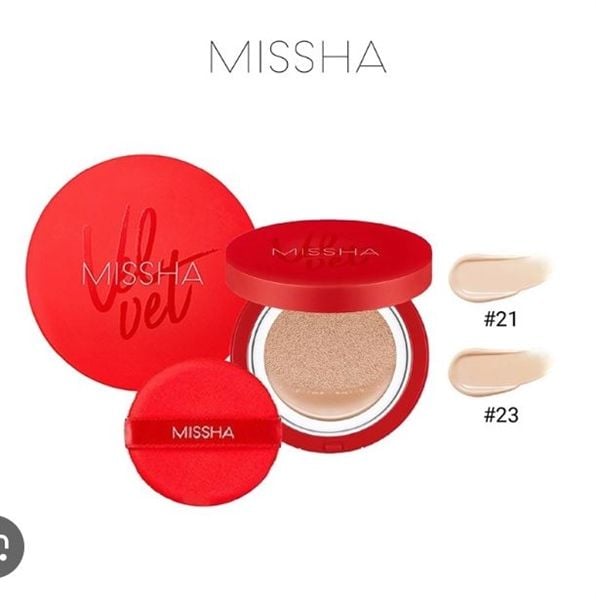 Cushion Missha Velvet Finish #21 (Đỏ)
