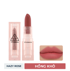 3CE - Son Thỏi Soft Matte #Hazy Rose - Ko Tđ