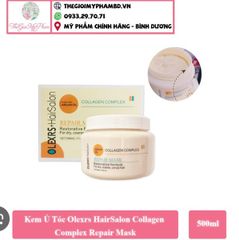 Kem Ủ Tóc Olexrs HairSalon Collagen Complex Repair Mask Olexrs Hair Salon 500ml