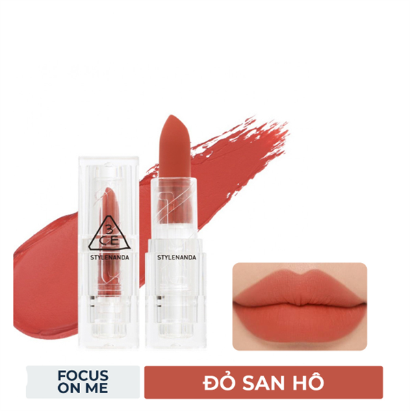 3CE - Soft Matte Lipstick #Focus On Me (Ko tđ)