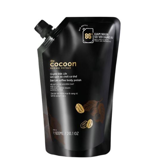 Cocoon - Cà Phê Đắk Lắk Làm Sạch Da Chết Toàn Thân 600ml (Bịch)