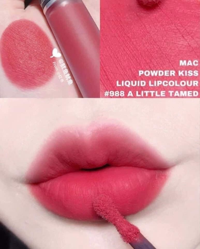 MAC - Son Kem MAC Powder Kiss Lipcolour #988 (Ko tđ)