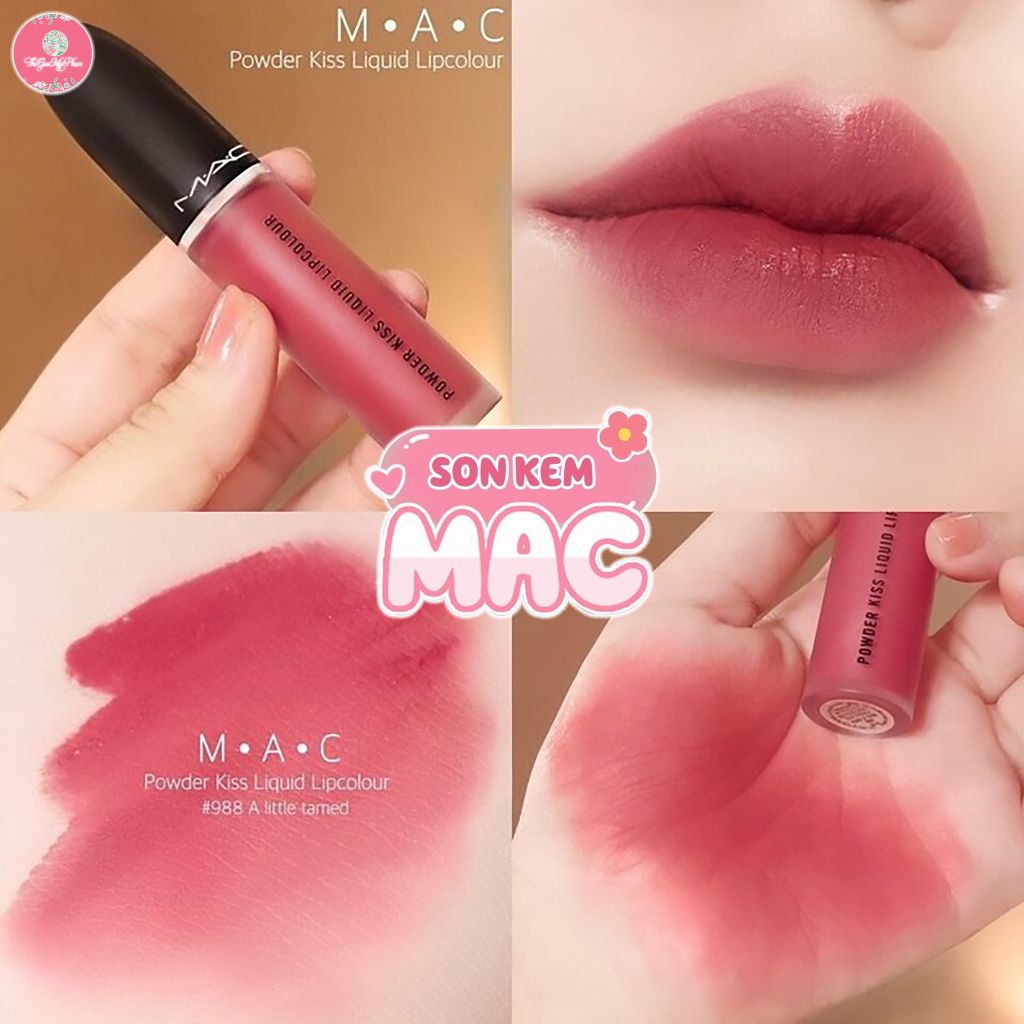 MAC - Son Kem MAC Powder Kiss Lipcolour #988 (Ko tđ)