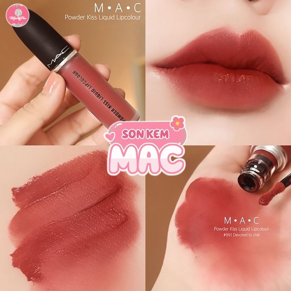 MAC - Son Kem MAC Powder Kiss Lipcolour #991 (Ko tđ)