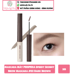 Mascara Mày PERIPERA Speedy Skinny Brow Mascara #02 Dark Brown
