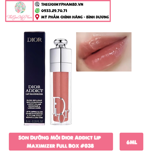 Son Dưỡng Môi Dior Addict Lip Maximizer Full Box #038 (Ko Tđ)