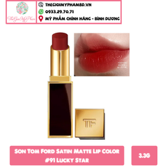 TomFord - Son Tom Ford Satin Matte Lip Color #91 Lucky Star (Ko tđ)