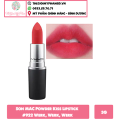Son MAC Thỏi Powder Kiss #922 Werk (Ko Tđ)