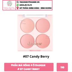 Phấn Má Hồng 4 Ô Dasique # 07 Candy Berry