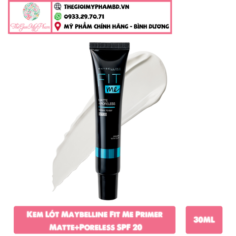 Kem Lót Kiềm Dầu Maybelline Fit Me Matte + Poreless Primer Normal To Oily SPF 20