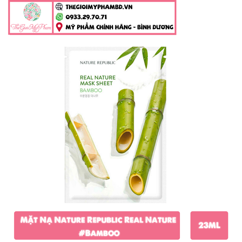 Mặt Nạ Nature Republic Real Nature Mask Sheet #Bamboo