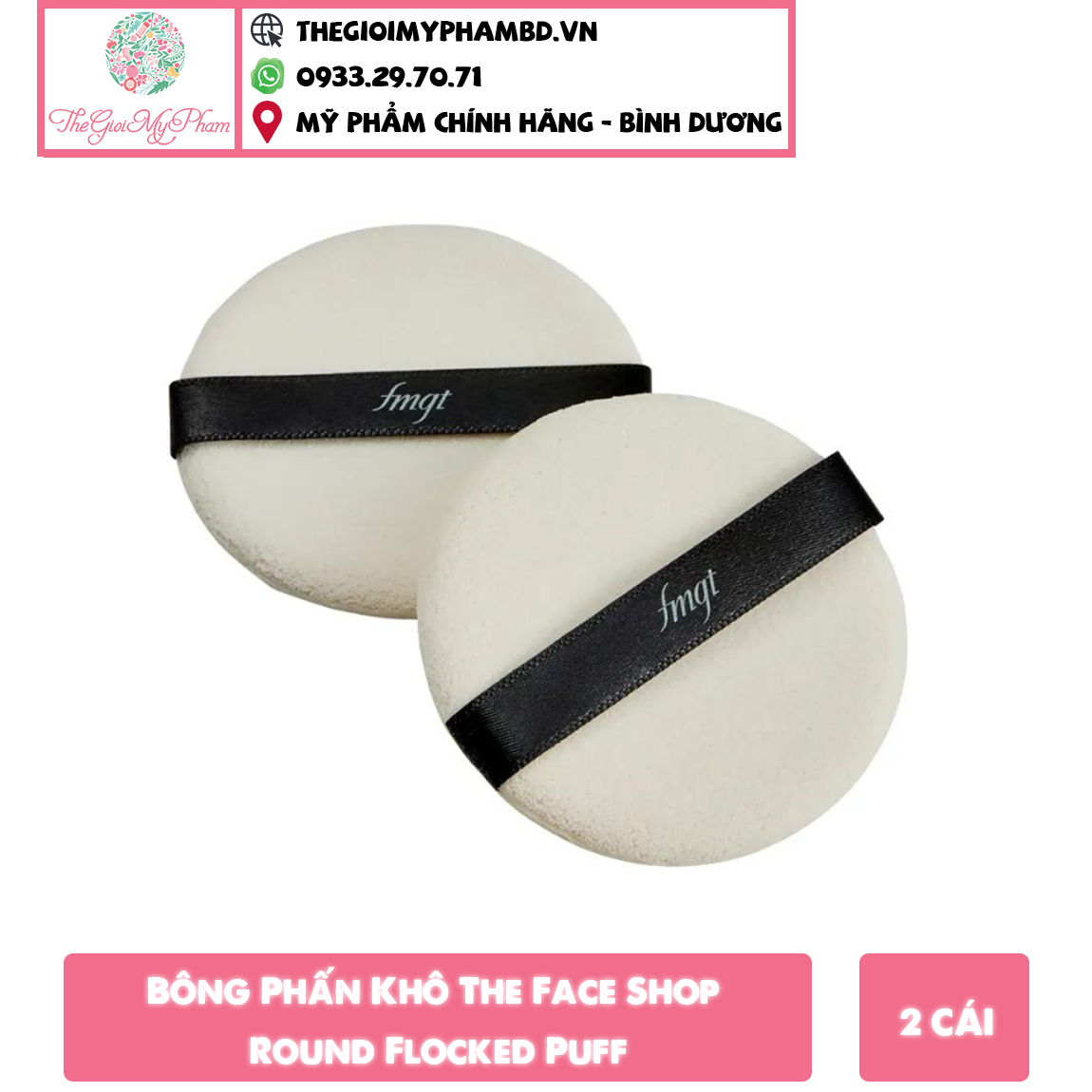 TheFaceShop - Bông Phấn Khô (Bịch 2)