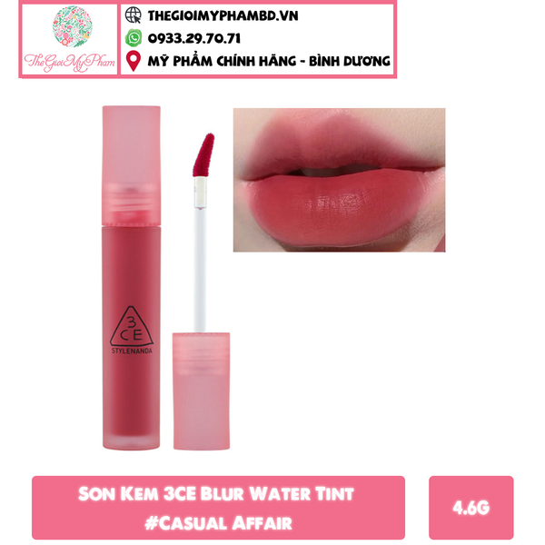 3CE - Son 3CE Blur Water Tint #Casual Affair