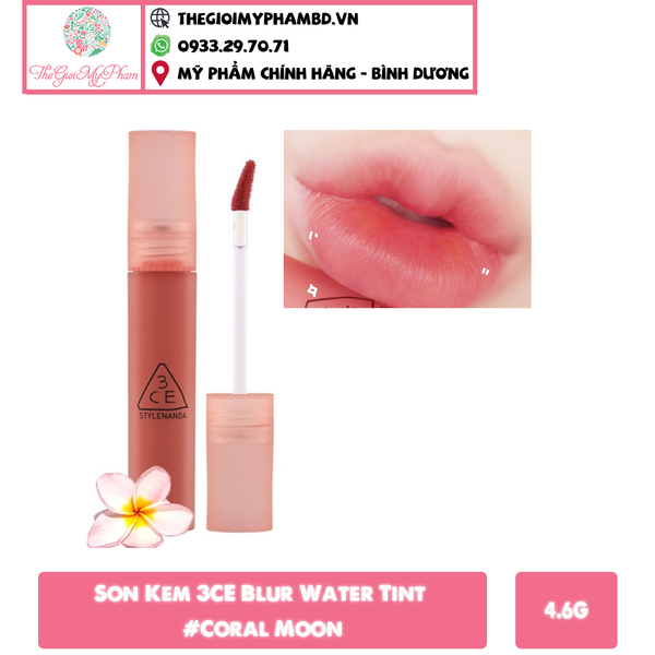 3CE - Son 3CE Blur Water Tint #Coral Moon