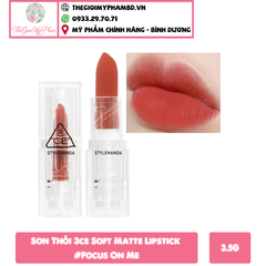 3CE - Soft Matte Lipstick #Focus On Me (Ko tđ)