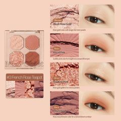 Etude House - Phấn Mắt 4 Ô Play Color Eyes Mini Objet #French Rose Tea Pot
