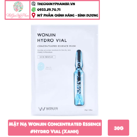 Mặt Nạ Wonjin #Hydro Vial (Xanh)